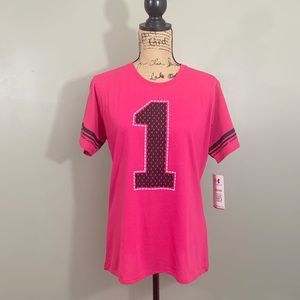NWT Under Armour Semi Fitted Pink #1 T-shirt